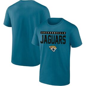 NFL Jacksonville Jaguars Teal Kids Youth 8-20 Blitz Team Polyester Primary Logo Short Sleeve Football T-Shirt