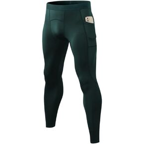 Men's Compression Pants Leggings Athletic Running Basketball Tights Cycling Football Gym Workout Base Layer Underwear