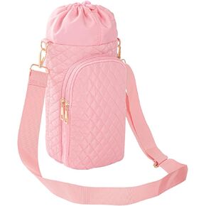 Water Bottle Bag 32/40oz Sports Water Bottle Holder with Strip Water Bottle Sling Crossbody Carrier Bag