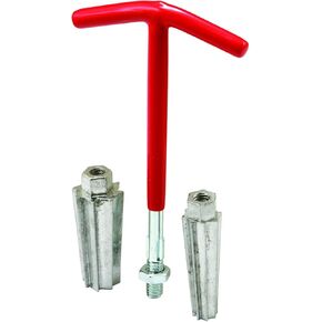 Prime-Line RP77350 1/2 In. and 3/4 In. Pipe Nipple Extractor, Red (Single Pack)