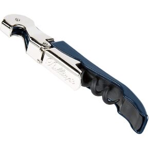 Pulltap's Double-Hinged Waiters Corkscrew, Wine Opener and Foil Cutter, Beer Bottle Opener, Navy