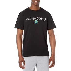J Balvin Unisex-Adult Standard World Tracklist Short Sleeve Shirt