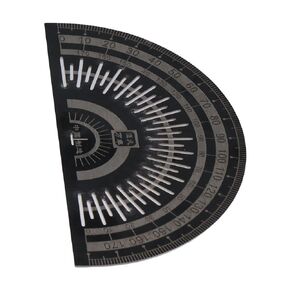 Black Stainless Steel Angle Protractor Precision Marking Protractor Angle Measure Tool Electroplated Woodworking Ruler Measuring Tool