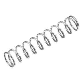 uxcell Compression Spring,304 Stainless Steel,7mm OD,0.7mm Wire Size, 18mm Compressed Length,30mm Free Length,11.8N Load Capacity for Home Projects, Silver Tone, 5pcs