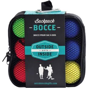 Outside Inside Backpack Bocce, Portable, Compact, Travel Size for Camping, Home and Travel