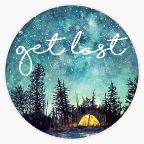 Generic Get Lost Sticker Vinyl Decal Wall Laptop Window Car Bumper Sticker 5 Inch, PNP-CAMP-STICKERS-828