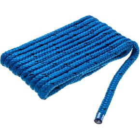 Attwood 11702-7 Double Braided Multifilament Polypropylene (MFP) Dock Line, 3/8-Inch Thick, 15 Feet Long, Pre-Spliced One End, Blue