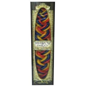 Havdalah Candle 100% Kosher (Colorful Wide)