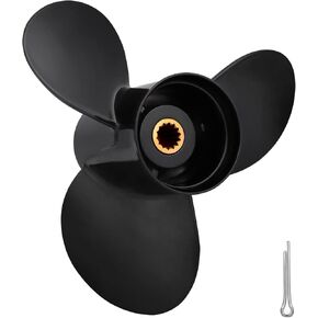 OEM Upgrade 10.1x13 Aluminum Boat Propeller Fit BRP Johnson Evinrude OMC Stern Drive 15-35 HP 14 Spline Tooth RH