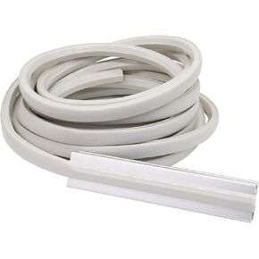 4 Meters 8mm 3030 Series 1515 15 Series Aluminum Extrusion 8mm Aluminum Profile Slot Cover Flat Seal for 8mm Slot Seal Strip 30mm x 30mm and 1.5 inch x 1.5 inch Aluminum Extrusion Rail-White