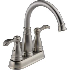 Delta Faucet 25984LF-BN Porter Two Handle Centerset Bathroom, Brushed Nickel