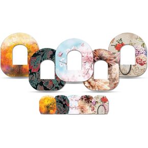 Blooms Burry- omnipod 5 Adhesive Patches,Watertight, Peel Resistant, Hypoallergenic, CGM Patches for Insulet Omnipod Sensor Patches,Transmitter Stickers Blooms Burry Pack of 5 (Omnipod)