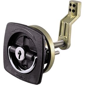 Perko 0931DP2BLK Flush Lock with Offset Adjustable Cam Bar, Black