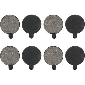Brake Pad for Scooter, 4 Pairs Red Copper Semi Metal Bike Disc Brake Rotor Pad Replacement for 10in Electric Scooter
