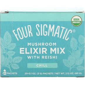Four Sigmatic Reishi Mushroom Elixir, USDA Organic, chill and sleep, Vegan, Paleo, 20 Count in Saudi Arabia