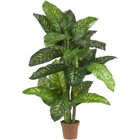 Nearly Natural 5ft. Dieffenbachia Silk Plant (Real Touch)