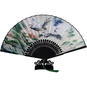 Hand Held Folding Fans 9.85"(25cm) are suitable for stage performances, wedding decorations,tea party, party decorations, decorations for home and office walls, birthday gifts