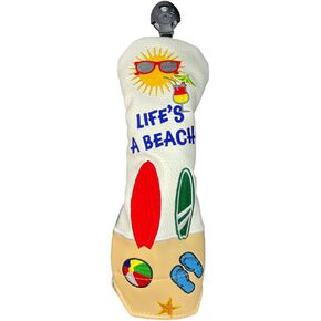 Hybrid/Utility Head Cover | Head Covers for Women & Men (Life's A Beach)