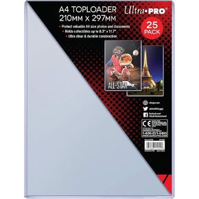 A4 Toploader 25ct (210mm x 297mm)