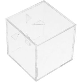 Toddmomy Baseball Display Case Tennis Ball Case Acrylic Baseball Holder Clear Baseball Display Case Square Display Storage Box for Baseball Tennis Billiard Golf