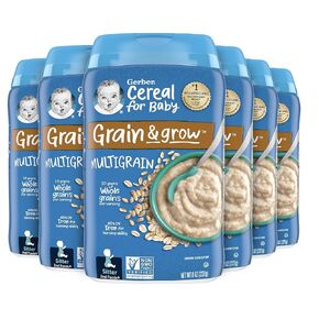 Gerber Baby Cereal, 2nd Foods, Multigrain Apple, Baby Food, 8 oz (Pack of 6)