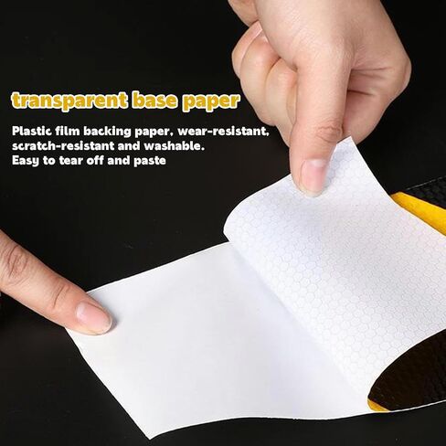 Black Yellow Caution Reflective Tape 2 Inx 82 Feet Reflective Tape Outdoor Safety Floor Tape Hazard Driveway Reflectors for Vehicles, Trailers, Boats, Signs(Black and Yellow) in Saudi Arabia