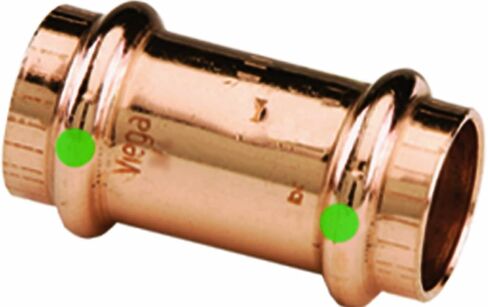 Viega 78057 ProPress Zero Lead Copper وصلة توصيل مع توقف 1 بوصة P x P، 5 عبوات in Kuwait