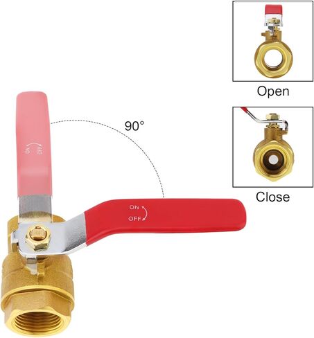 3/4 "صمام كروي نحاسي NPT، PNXKTXO خيط أنثى مع مقبض طويل للتحكم في السباكة in Kuwait