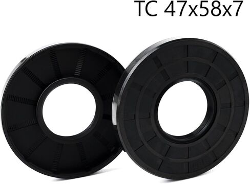 XIKE 2PCS TC 46x58x7 Oil Seal,Oil Shaft Seal,Double Lip Seals with Spring for Bearing Shaf in Saudi Arabia