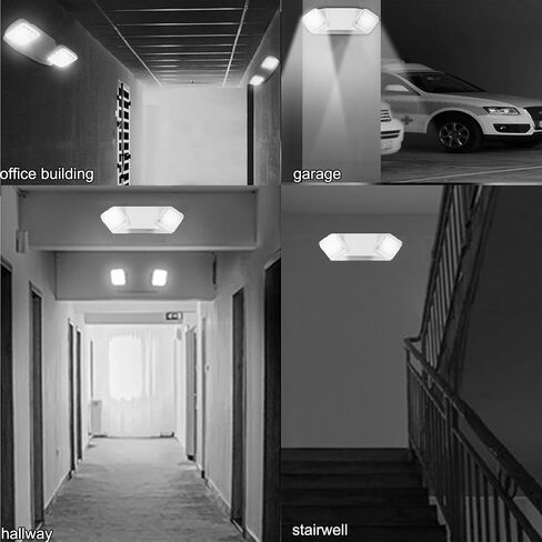 Led Emergency Lights, Commercial Emergency Light with Battery Backup, Dual Head Emergency Lights for Home Power Failure, Emergency Exit Light Fixture for Business, Hardwired White 12 Pack in Saudi Arabia