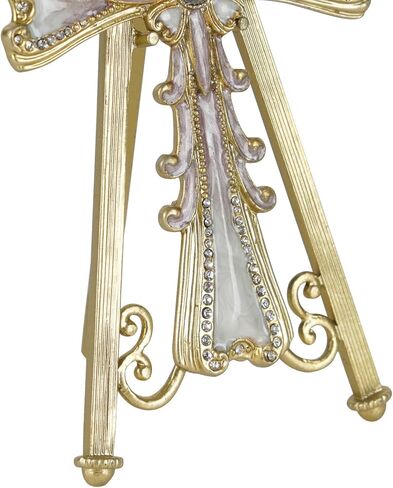 NIKKY HOME واقفًا على شكل صليب يسوع - مصنوع يدويًا من المعدن الذهبي العتيق الفن الروحي الكاثوليكي للكنيسة مذبح عيد الفصح - هدية لحدث المعمودية الدينية in Kuwait