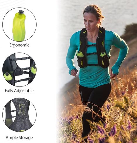 سترة Amphipod Purerun البسيطة، أسود، 1 in Kuwait
