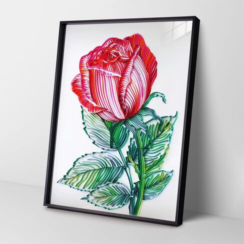 Uniquilling Quilling Kits مجموعة اللف الورقية للبالغين المبتدئين، 16 * 20in الطائر الطنان مع أدوات اللف الورقية واستخدام الدليل، مجموعات DIY للبالغين مجموعات الرسم ورقة تخريمية ديكور جدار الفن in Kuwait