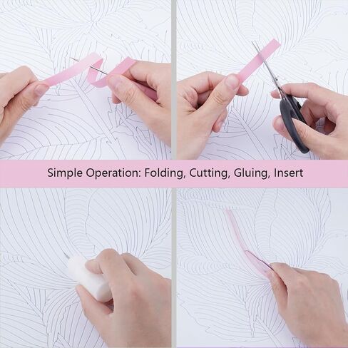 Uniquilling Quilling Kits مجموعة اللف الورقية للبالغين المبتدئين، 16 * 20in الطائر الطنان مع أدوات اللف الورقية واستخدام الدليل، مجموعات DIY للبالغين مجموعات الرسم ورقة تخريمية ديكور جدار الفن in Kuwait