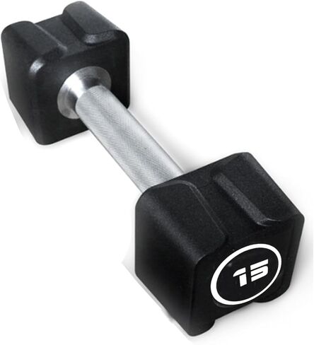 Cast Iron Dumbbells, (5.5LB-22LB) In Pair /(30LB/55LB) Single, Fixed Dumbbell Weights With Pu Coating and Anti-Slip Grip, No Odor in Saudi Arabia