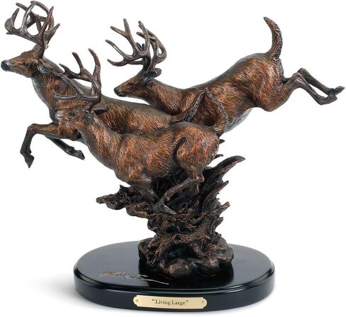 DEMDACO Living Large Bronze Color 12.5 x 14 Hand-cast Resin Decorative Sculpture in Saudi Arabia