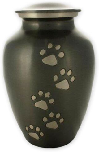 Pawsitive Reflection, Small Pet Urn, Slate/Pewter in Saudi Arabia