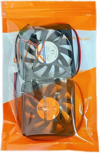 JZK 2PCS 60 x 60 x 10 mm 2pin DC 12V Mini Silent Cooling Fan with Wires, 6010 Small Quiet Cooling Fan 60mm, 6cm Miniature brushless DC Fan 12V, 3D Printer Fan with Cable, heatsink Fan in Saudi Arabia