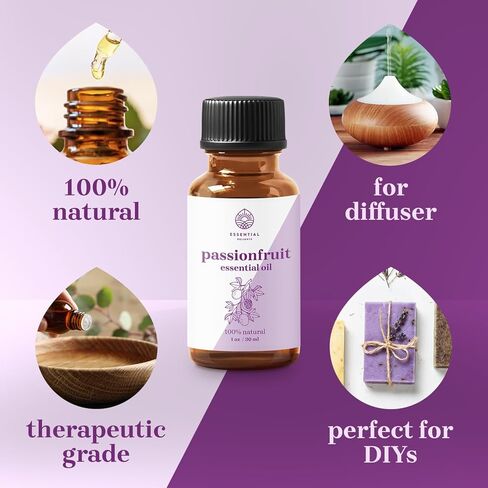 Passionfruit Oil - Premium Grade 100% Undiluted Maracuja Oil (1 oz.) | for Aromatherapy, Soaps, Lotions, & Candles | Vegan & Cruelty Free in Kuwait