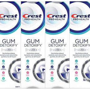 معجون أسنان كريست برو هيلث لإزالة السموم من اللثة، 4.7 أونصة، عبوة من 4 قطع in Kuwait