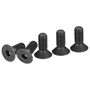 M8-1.25x20mm Flat Head Socket Cap Screws, 20 Pack Hex Socket Flat Head Screws Carbon Steel Black Oxide, Full Thread, Countersunk Bolts