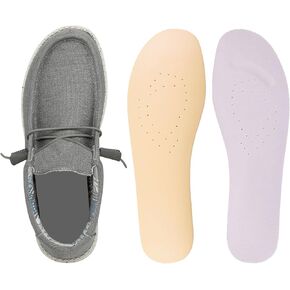 Men's Insoles for Hey Dude Wally Shoes, Replacement Footwear Inserts Provide Comfortable Lightweight and Shock-Absorbing Cushioning