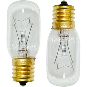 Light Bulb for Whirlpool Microwave - Microwave Light Bulb Fits for Whirlpool Maytag GE Amana Over The Range Hood Microwave, Dimmable with 125V 40W E17 Base, Kitchen Night Light