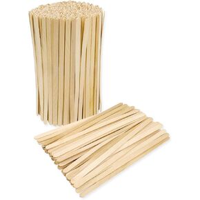 5.5inch Wooden Coffee Stirrers, 500 Count Disposable Stir Sticks for Coffee & Cocktails, Wooden Beverage Mixer with Smooth Ends, Swizzle Drink Sticks