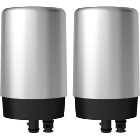 Filterlogic Faucets Filter Cartridge, Replacement for Brita® Faucet Filter, Brita® 36311 On Tap Water Filtration System, Brita® FR-200, FF-100 Replacement Filter, White (Pack of 2)