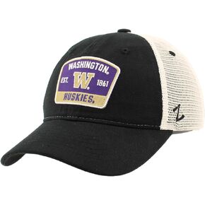 ZHATS Standard NCAA Officially Licensed Hat University Patch Switchback Black, One Size