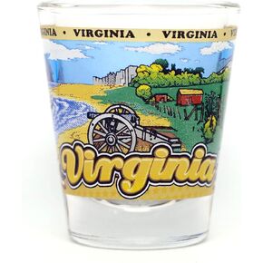 Virginia State Wraparound Shot Glass