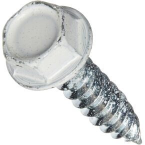 AP Products 0012-TR1000 W 8 X 3/4 White Unslotted Hex Washer Head Screw - Pack of 1000