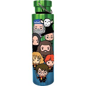 Spoontiques Harry Potter Stainless Steel Bottle - Harry Potter Travel Drink Cup with Twist Lid for Beverages, 24 Oz - Hogwarts Characters