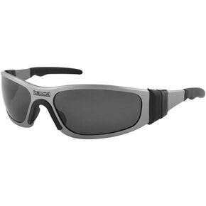 Liquid Eyewear Tflex model, Metal Aluminum Frame Sunglasses, Impact Resistant - Made in The USA (Gun Metal, Smoke Polarized)
